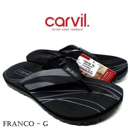 Sandal Pria Carvil Original Franco Grey