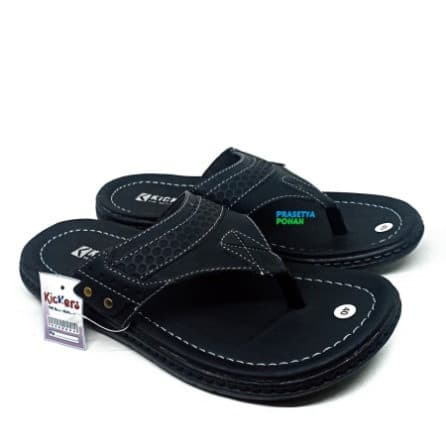 Sandal Pria Kick Black Circle