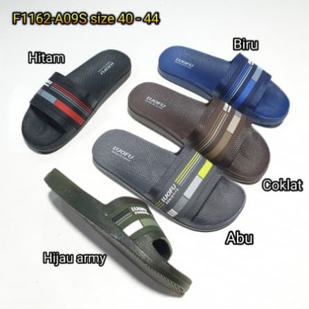 Sandal Pria Luofu Selop Karet F1162A09S S40-44