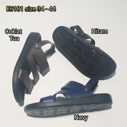 Sandal Pria Luofu Tali Karet E6181 S40-44