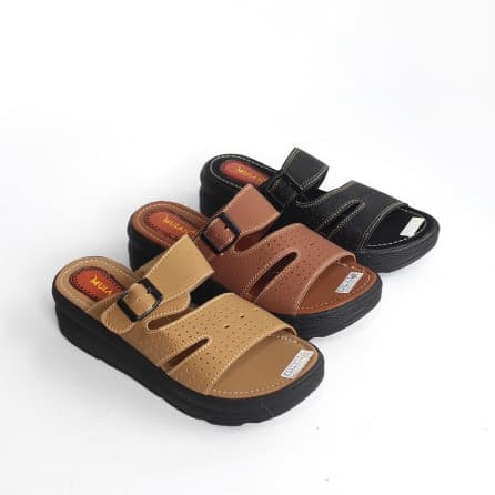 Sandal Selop Wedges Wanita 5CM