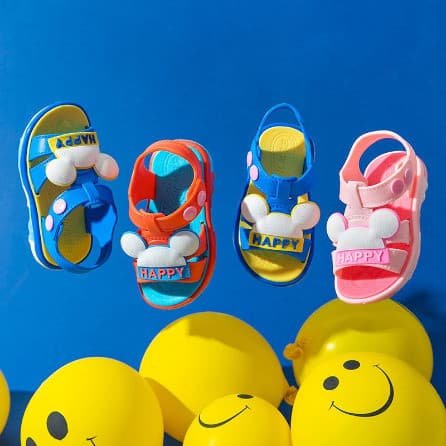 Sandal Slop Bunga Anak Perempuan Import