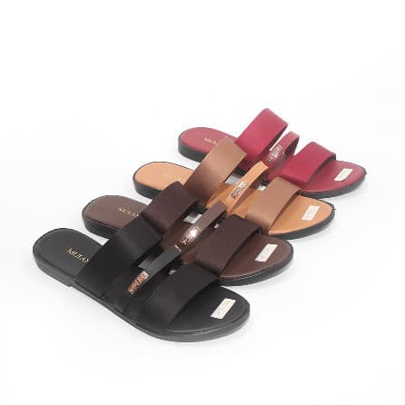 Sandal Slop Wanita Flat Teplek Karet 3