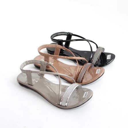 Sandal Tali Flat Selop Wanita