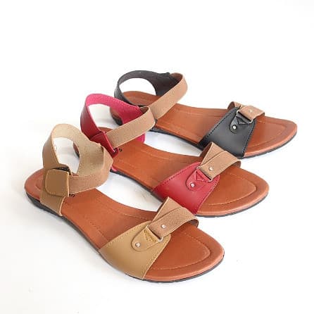 Sandal Tali Wanita Selop Karet