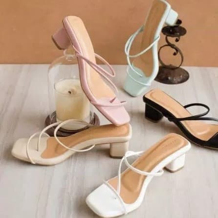 Sandal Wanita Hak Tahu Jepit Albani 01 - Hitam 36