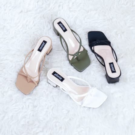 Sandal Wanita Pluvia Heels Wilona - Hijau 38