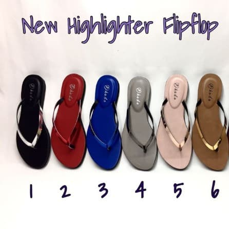 Sandal Wanita Highlighter Flipflop 