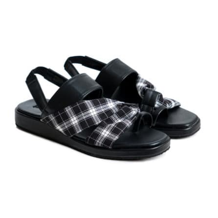 Sandal Wanita Pluvia Tali Alessia - Hitam 37