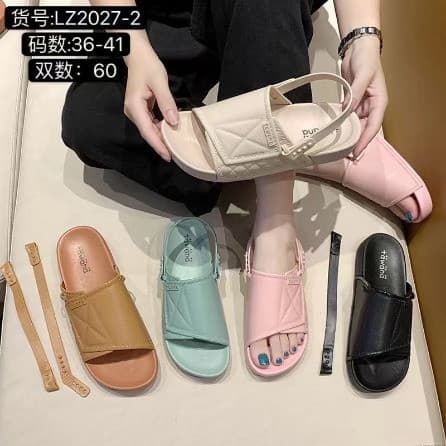 Sandal Wanita Tawana Slippers 2in1 Import