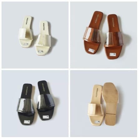 Sandal Wanita Teplek Misin - Hitam 37 