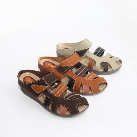 Sandal Wedges Selop Wanita