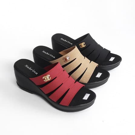 Sandal Wedges Wanita 7CM