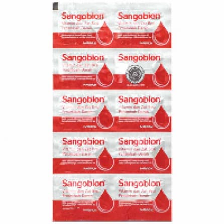 Sangobion Obat Tambah Darah Isi 10 Tablet