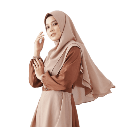 Sania Kerudung Instan Syar'i 2 Layer