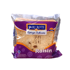 SARI ROTI ROTI TAWAR 4'S KISMIS PCK 