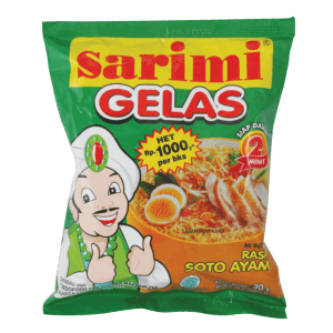 SARIMI MIE INSTANT GELAS SOTO AYAM PCK 30gr