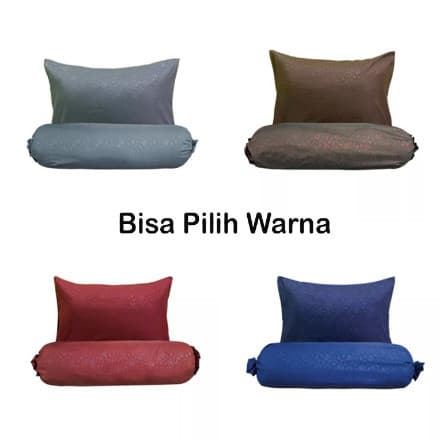 Sarung Bantal & Sarung Guling Polos Embos