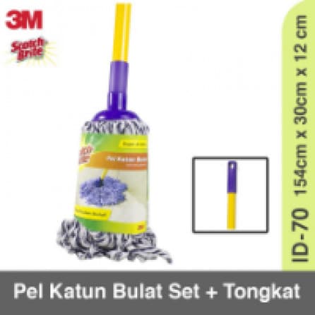 Scotch Brite Mop Pel Katun Bulat SET 