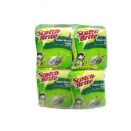 Scotch Brite Sabut Spons Hijau ID-3OP12 (12'S) PCK