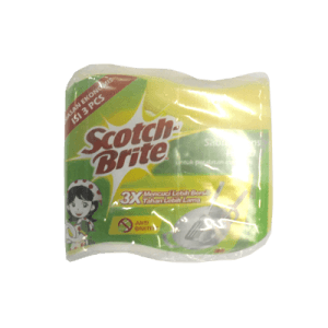 SCOTCH BRITE SABUT SPONS HIJAU ID-3OP3(3'S)  PCK 