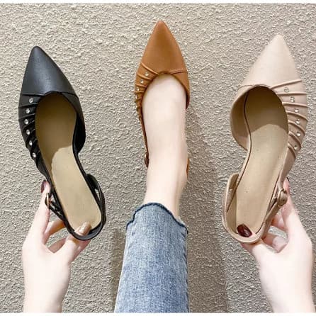 Sendal Wanita Wedges Jelly Import SHELA Diamond