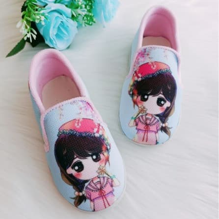 Sepatu Anak Perempuan Motif Girl