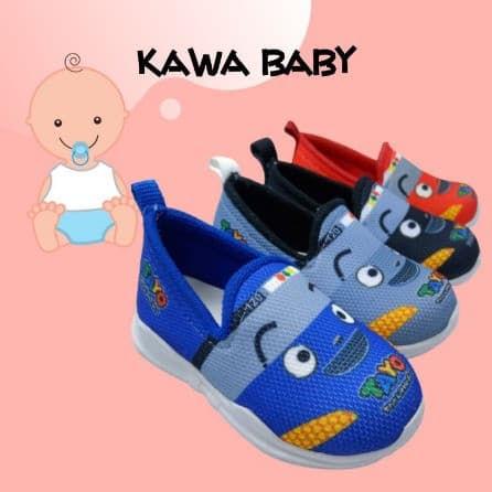 Sepatu Anak Slip On Motif Tayo