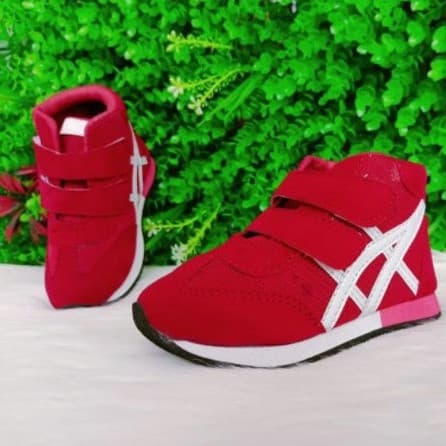 Sepatu Boot Anak Perempuan & Laki - Laki Merah Putih