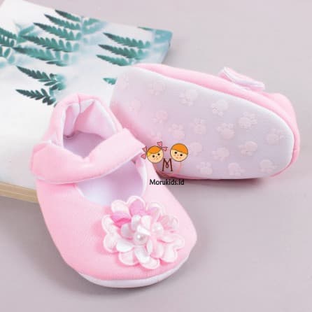 Sepatu Prewalker Bayi Perempuan Motif Bunga