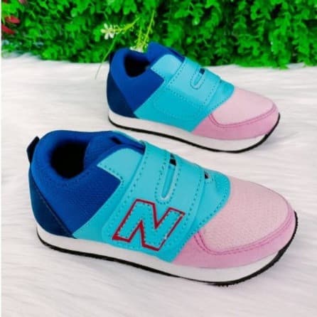 Sepatu Sneakers Anak Perempuan Pink Biru