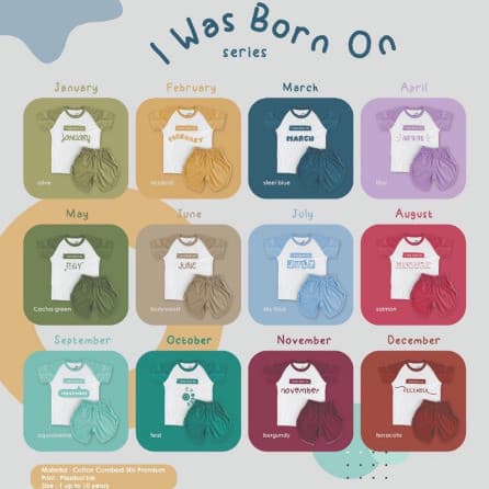 Setelan Anak I Was Born Series