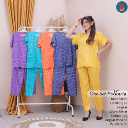 Setelan Babydoll Motif Dumila