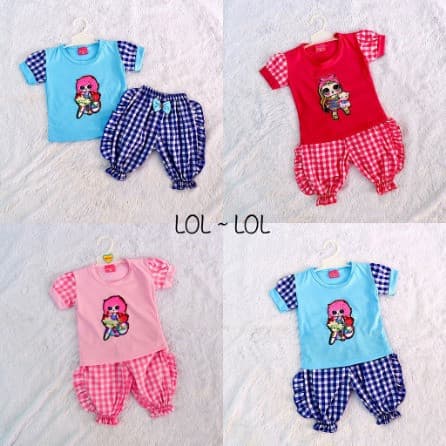 Setelan Baju Anak Perempuan 1-2 Tahun