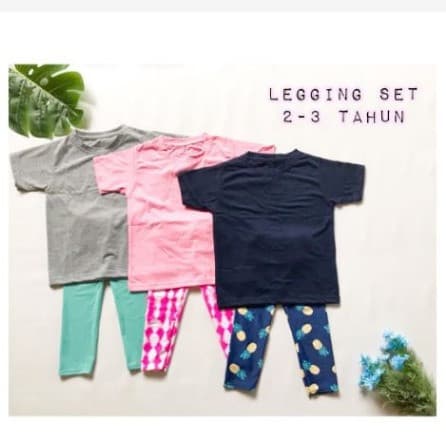 Legging Set - Setelan Baju & Celana Legging Anak Perempuan