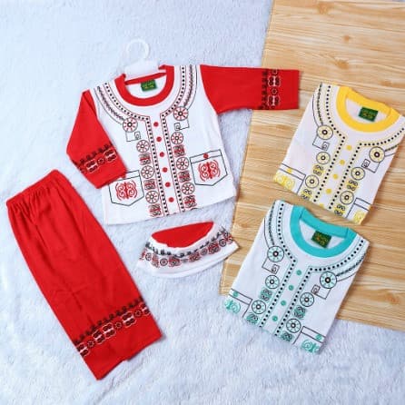Setelan Baju Koko 3 - 12 Bulan