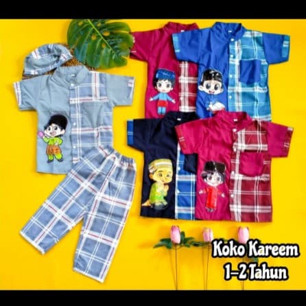 Koko Kareem - Setelan Baju Koko Anak Laki-Laki