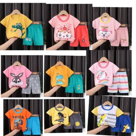 Setelan Baju Pendek Anak Import