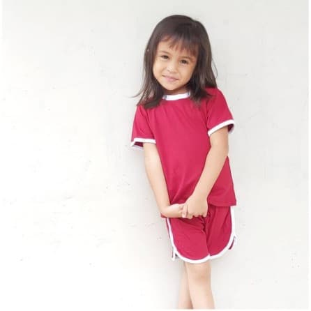 Setelan Baju Pendek Anak Unisex