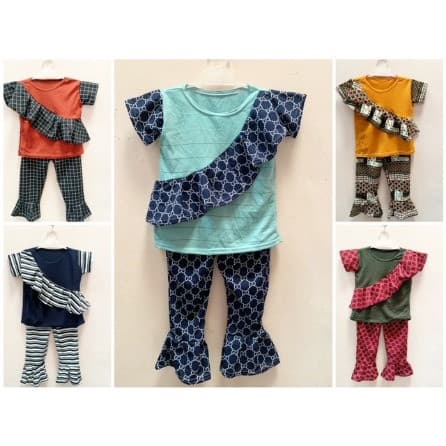 Setelan Baju Terompet Anak Perempuan