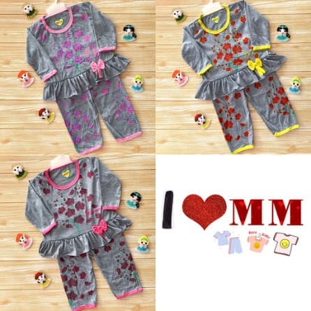 Setelan Baju Tidur Anak Perempuan 1 - 2 Tahun 