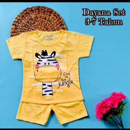 Dayana Set - Setelan Kaos Anak Perempuan