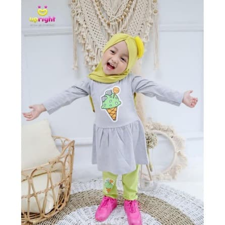 Setelan Kaos & Legging Anak Perempuan