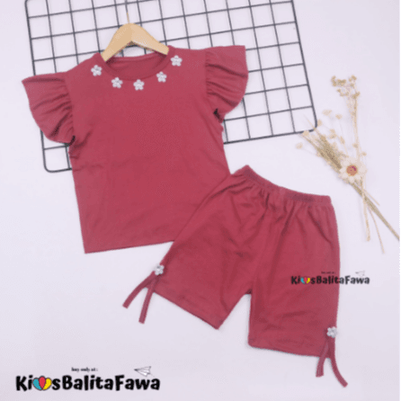 Setelan Oceana - Set Baju Celana Pendek 1 - 6 Tahun