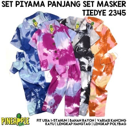 Setelan Piyama Tiedye Anak 