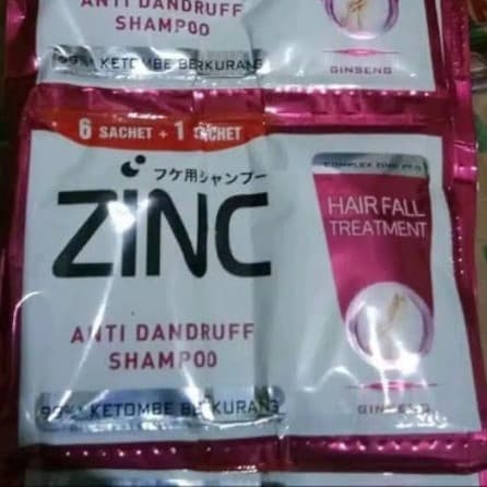 SHAMPO ZINC HAIR FALL TREATMENT SC 10ML