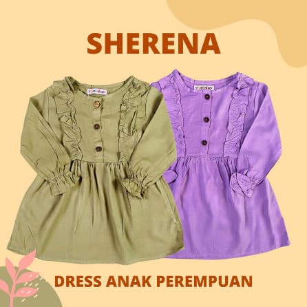 Sherena - Dress Anak Lengan Panjang 2 - 4 Tahun