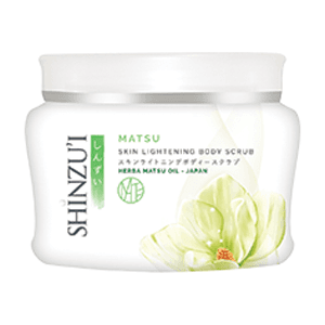 SHINZU'I BODY SCRUB SKIN LIGHTENING MATSU POT 200g