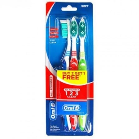 SIKAT GIGI ORAL-B 123 CLEAN 3S