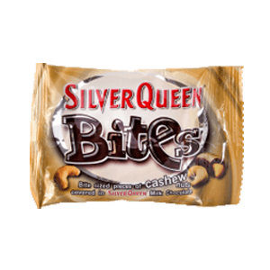 SILVER QUEEN CHOCOLATE BITES CASHEW NUT PCK 35/30g
